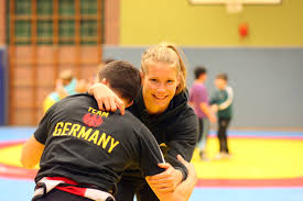 I thought that i could win when i grappled her at the start of the bout. Das Ist Die Ringerin Aline Rotter Focken