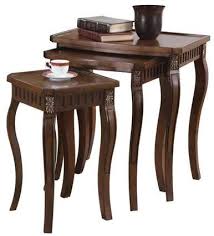 Nesting Table Warm Brn 22 00 X 15 50 X 23 75 H Walmart Com In 2020 Nesting Tables Wood Nesting Tables Wooden Accent Table