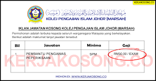 We did not find results for: Jawatan Kosong Kolej Pengajian Islam Johor Marsah