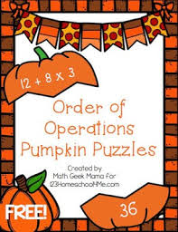 The coloring portion helps students self check their answers and makes it easy for teachers to grade. Free Pumpkin Order Of Operations Puzzles