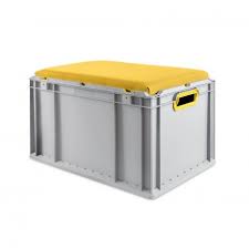 Ein sitzkissen für kinder ist kein kindersitz. Eurobox Seat Mit Deckel Sitzkissen Griffe Offen 60 X 40 X 32 Cm Ab In Die Box De Home Sitzkissen Aufbewahrungssysteme Box