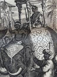 Frontispice! So another look at the book by traveller and diplomat Johan Nieuhof (1618-1672). Just look at this mesmerizing frontispice. There is just so much going on here. So the book is