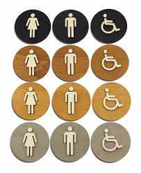Wc Schild Toilettenschild Toilette Turschild Damen Herren Holz Piktogramm Klo Ebay Toilettenschilder Wc Schild Toiletten Schilder