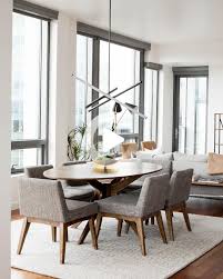 Chanel Volcanic Gray Dining Chair In 2020 Round Dining Room Table Round Wood Dining Table Round Dining Room