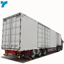 Factory Price Transporting Grain Corn Van Box Semi Trailer