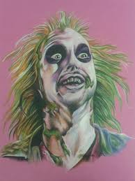 Just barely resembles the movie. A3 Beetlejuice Drawing Faber Castell Pencils Demon Drawings Drawings Halloween Pictures