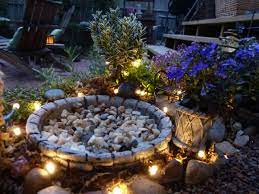Magical Lights In The Fairy Garden Fairy Garden Pots Fairy Garden Fairy Garden Houses