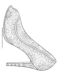 And you can freely use images for your personal make a coloring book with design shoe for one click. High Heel Shoe Coloring Page Free Printable Pdf From Primarygames