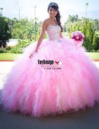 Wholesale 2017 Sweet 15 Dress Pink Organza Ball Gown Puffy Quinceanera Dresses Sweethear Quinceanera Dresses Pink Pretty Quinceanera Dresses Ball Gowns Wedding