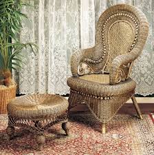 Country Wicker Arm Chair Regal With Its High Rounded Back This Country Arm Chair Is A Faithful Reproduction Of Popular Country Armchair Chair Wicker Armchair