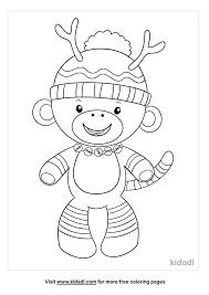 Download this adorable dog printable to delight your child. Sock Monkey Coloring Pages Free At Home Coloring Pages Kidadl