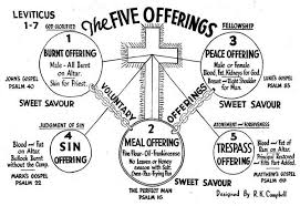 The Five Offerings Of Leviticus 1 7 Chart And Brief