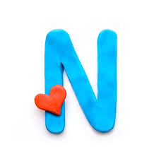 Find the perfect letter n alphabet stock photo. Photo Of Blue Plasticine Letter N Id 115449280 Royalty Free Image Stocklib