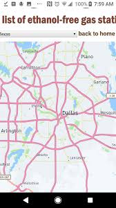 View map view menu : Non Ethanol Gas In Dallas Two Wheeled Texans