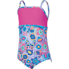 zoggs girls wild classicback swimsuit