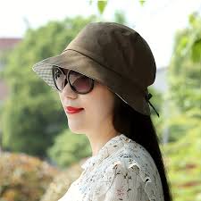 Bucket Hat Comhats Summer Cotton Wide Brim Bucket Sun Hat For Women UPF  Travel Wide Brim Hats For Women