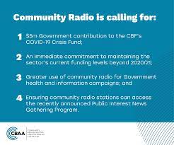 Covid 19 Targeted Support Needed For Community Radio Community Broadcasting Association Of Australia
