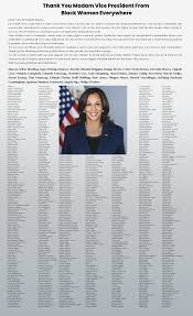 Thank You Madam Vice President From Black Women Everywhere