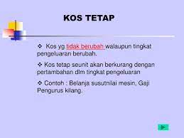 Fungsi kosjumlah kos = kos tetap + kos berubahy = a + bxkos berubahseunitunit aktiviti. Ppt Gelagat Kos Powerpoint Presentation Free Download Id 4508618