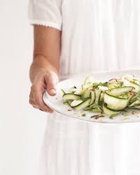 Im Planning On Keeping Things Fresh Today After Yesterdays Coffee A Thon And Cupcake Eating Indulgence Recipe For Thi Mozzarella Salad Zucchini Salad Zucchini
