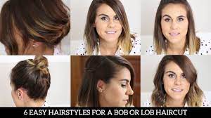 Sleek and straight don't get us wrong: 6 Easy Hairstyles For A Bob Or Lob Haircut Youtube