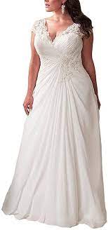 I was very nervous, ordering my wedding dress online. Yipeisha Women S Elegant Applique Lace Wedding Dress V Neck Plus Size Beach Bridal Gowns 24w Wh Wedding Dresses Under 100 Beach Bridal Gown Cheap Wedding Dress