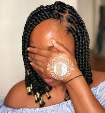 Cliente Satisfaite Carre De Boxbraids Realiser Avec 3 Paquets De Meches Xpression Boxbraids Braidgang Braids Tresses Hair Styles Box Braids Hair Stylist