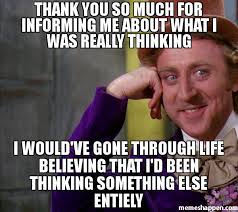 Despite this simplicity, the majority of people find it difficult to express appreciation. Thank You So Much For Informing Me About What I Was Really Thinking Meme Memeshappen