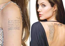 Ready for more angelina jolie tattoos? Angelina Jolie S Kids Drawn To Her Tattoos Lifestyle News India Tv