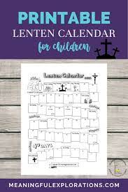 Catholic and christian teachers, encourage your students to do good deeds during this lent with kinder craze's free good deeds chart! Printable Lenten Calendar For Children In 2021 Kids Calendar Helping Kids Free Kids