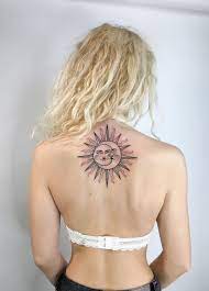 Sun Moon Tattoo Back Spine Tattoos Sun Tattoos Secret Tattoo