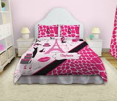 Paris themed bedroom ideas for girls decorating with french flair and parisian pink poodles. Paris Bedding Paris Theme Bedding Comforter Kids Bedding Etsy Paris Themed Bedroom Bed Linens Luxury Kids Bedding Sets