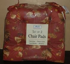 4pc rooster chair pads~chicken cushions