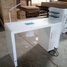 European Style Multiplex Color Painting Wood Top Manicure Table Nail Table Bu Decoracao De Salao De Manicure Moveis Salao De Beleza Decorando Salao De Beleza