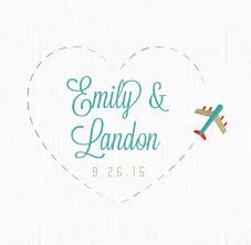 Destination Wedding Logo Airplane Wedding Logo Custom Wedding Logo Wedding Logos Airplane Wedding Custom Wedding