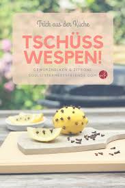 Was Hilft Gegen Wespen Gewurznelken Und Zitrone Was Hilft Gegen Wespen Wespe Wespenfalle