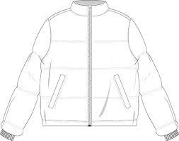 Puffer Technical Drawing Pesquisa Google Technical Drawing Fashion Jackets