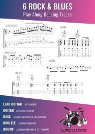 6 Rock And Blues Play Along Backing Tracks Bass Guitar Lessons Ukulele Lesson Drum Lessons