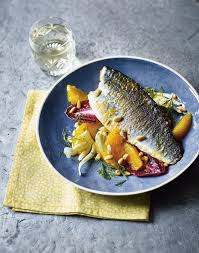 One Pan Sea Bass With Baby Fennel And Orange Salad Recipe Recipe Fennel And Orange Salad Filet Recipes Orange Salad Recipes