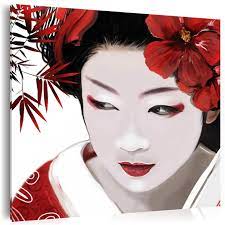Cuadro Geisha Japonesa Geisha Japonesa Cuadros Japoneses Geisha