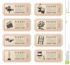 Royalty Free Vector Cinema Tickets Stock Vector Image 40829978 Cinema Ticket Journal Stickers Vintage Ticket