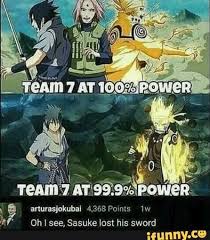 Anurnsjokuhai 4363 Poms 1w 0h See Sasuke Lost His Sword Ifunny Funny Naruto Memes Anime Funny Naruto Funny