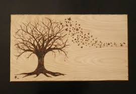 Unique Butterfly Tree Nature Pyrography Wood Burner Wood Burning Patterns Wood Carving Art Pyrography
