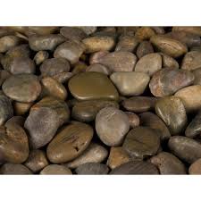 Classic Stone 10 Cu Ft Large River Rock Assorted Decorative Stone 1 Bag 10 Cu Ft Pallet Hd Com In 2020 Landscaping With Rocks River Rock Mexican Beach Pebbles
