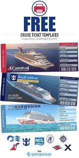 Free Printable Cruise Ticket Template Cruise Tickets Cruise Theme Parties Cruise Gifts