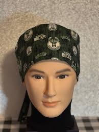 Milwaukee Bucks NBA Unisex Style Scrub Cap, Scrub Cap, Scrub Hat, Chemo  Cap, Foodservice, Healthcare Worker