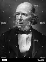 Portrait herbert spencer 1820 1903 english hi-res stock photography and  images