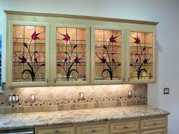 kitchen cabinet stained glass inserts