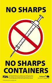 Safe sharps disposal label (for garbage container) training classes,. Free Printable Visual Learning Guides For Safe Sharps Disposal Disposable Visual Learning Safe