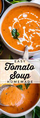 Easy Homemade Tomato Soup 30 Minutes From The Food Charlatan Easy Homemade Tomato Soup Tomato Soup Homemade Tomato Soup Easy